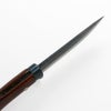 東周作 アウトドア用黒打剣鉈 120mm 白紙鋼 オイルステン仕上げ 本皮ケース付き 峰