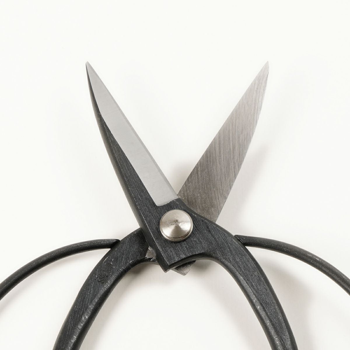 重勝 大久保鋏 長刃 200mm 青紙鋼 一般家庭向け 刃開き