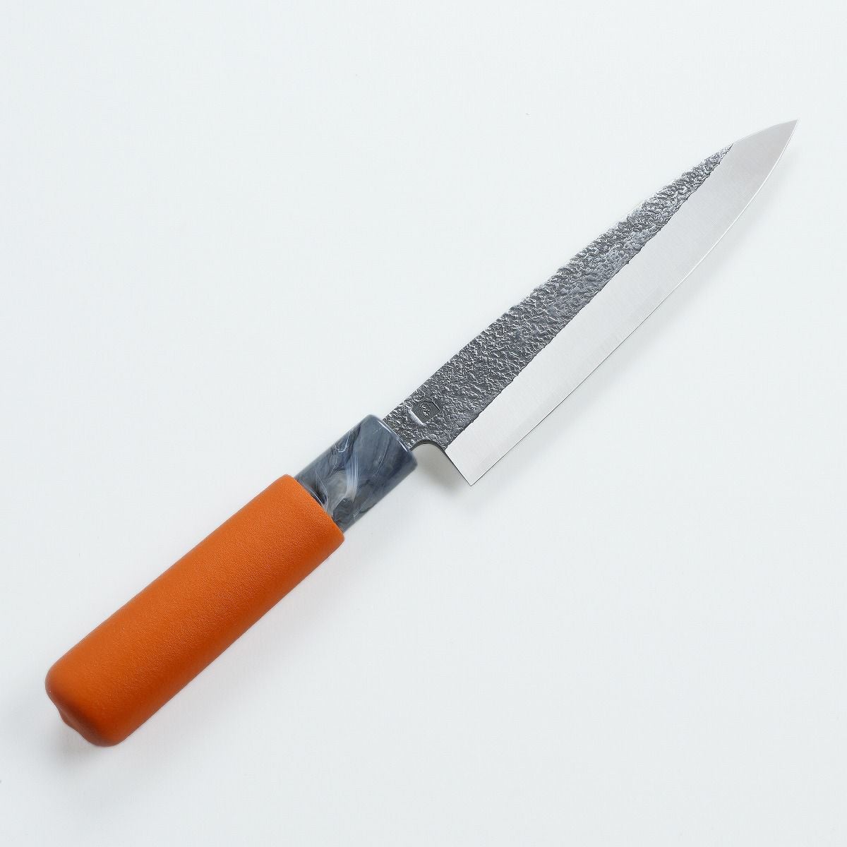 貝裂き包丁 片刃 150mmV金10号 ステンレス 槌目仕上げ PVCグリップ