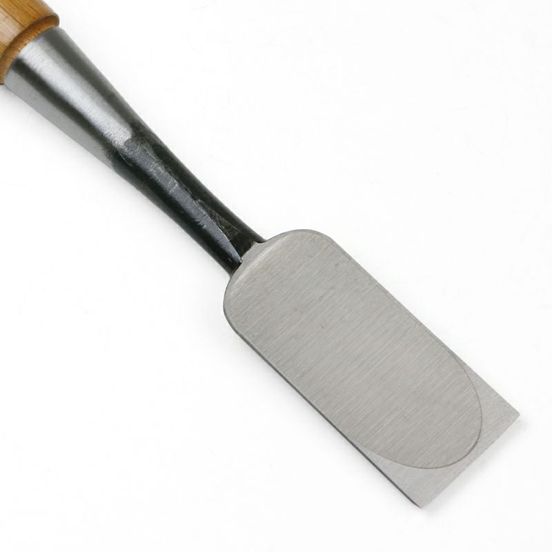 本職用 高級 中薄鑿 42mm 白紙鋼 ほんまもんオリジナル 拡大裏