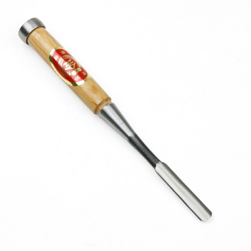 本職用 高級 裏丸追入鑿 12mm 白紙鋼 ほんまもんオリジナル 表