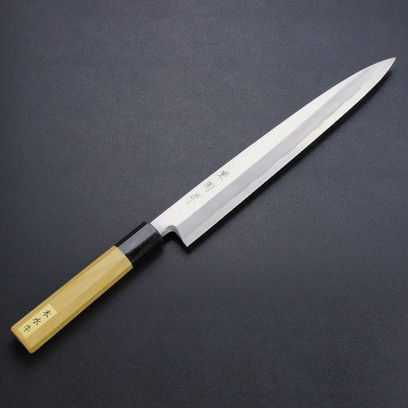 東周作 柳刃包丁 270mm 青紙2号鋼