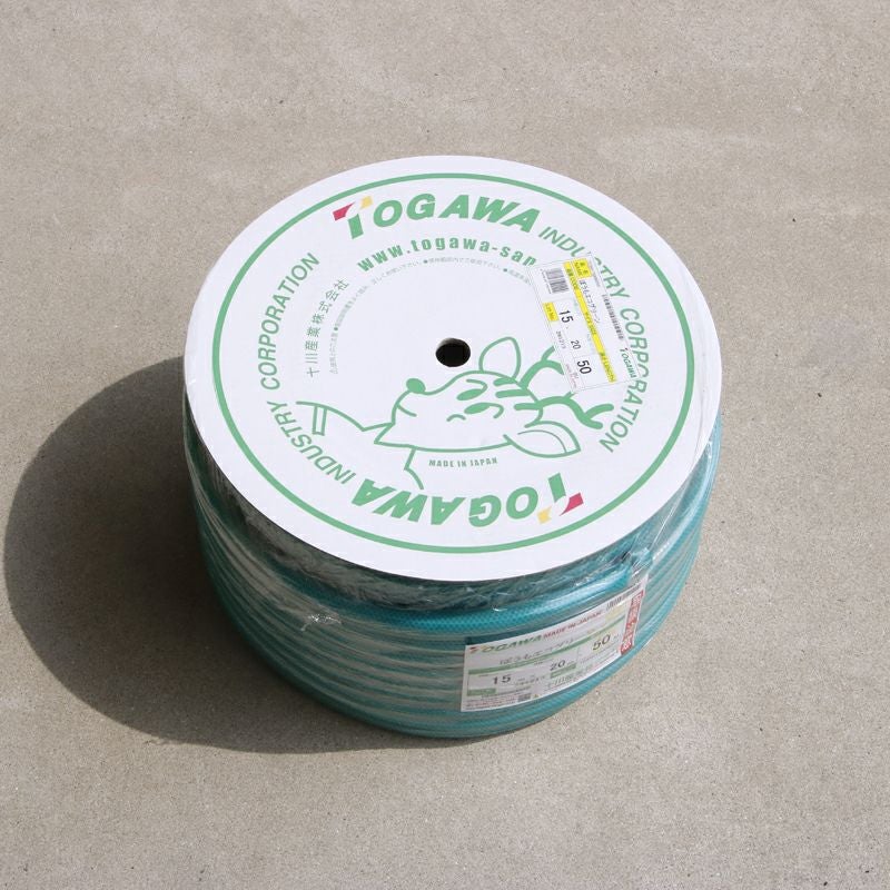 新品　十川 日本製 耐圧・防藻 糸入り 散水ホース 15mm×20mm 50M巻 十川 日本製 耐圧・防藻 糸入り散水ホース 15mm×20mm 50M巻 | 厳選