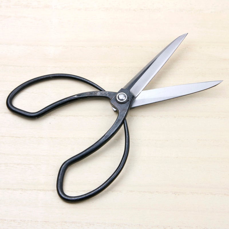 佐保 伊吹刈鋏 4寸刃 青紙鋼 カシメ止め 総手造り鍛造品 開き