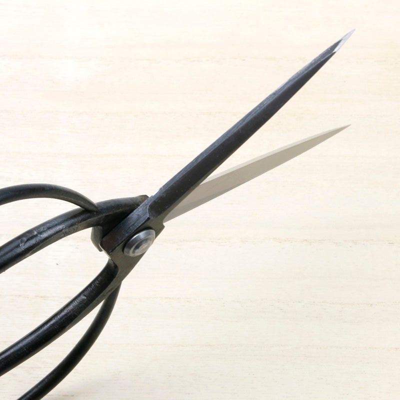 佐保 伊吹刈鋏 4寸刃 青紙鋼 カシメ止め 総手造り鍛造品 斜め