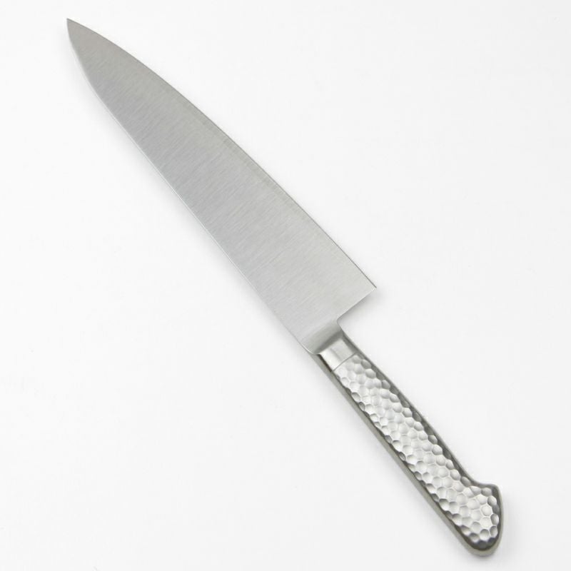 【キャンバス】オールステンレス 牛刀  210mm  デザイン包丁 裏全体