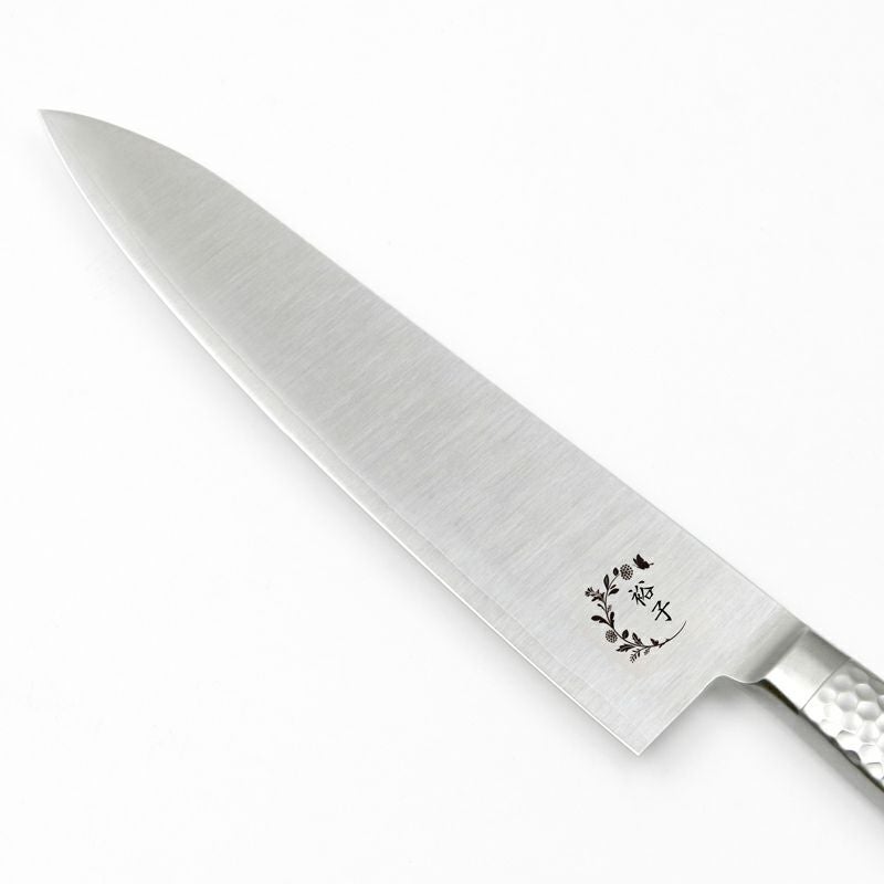 【キャンバス】オールステンレス 牛刀  210mm  デザイン包丁 刃先