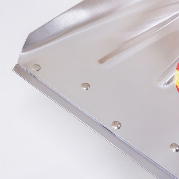 カチ割り アルミスコップ #3 角型 木柄 赤取っ手 12本組