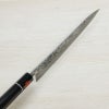 田中誠貴作 羽々斬 和牛刀 両刃 240mm 粉末ハイスR2 割込み ステンレス ダマスカス模様 黒檀柄 木箱入り 鍛造品 峰