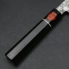 田中誠貴作 羽々斬 和牛刀 両刃 240mm 粉末ハイスR2 割込み ステンレス ダマスカス模様 黒檀柄 木箱入り 鍛造品 柄