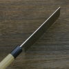 菜切り包丁 両刃 165mm 粉末ハイスR2 割込み ステンレス 水牛八角柄  鍛造品 木箱入り