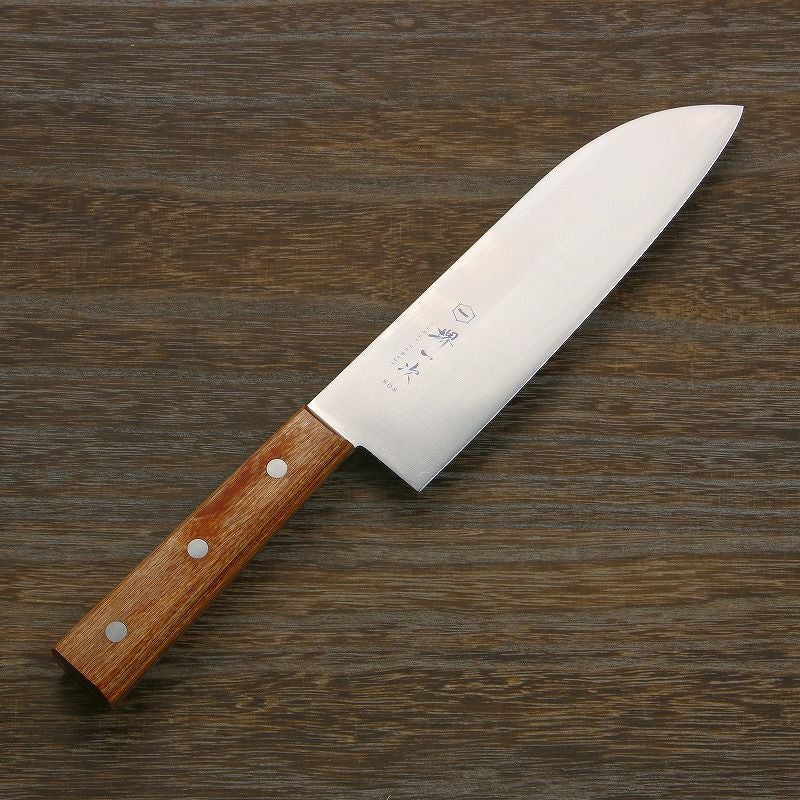 堺一次 三徳包丁 両刃 180mm ステンレス | 厳選 刃物 道具の専門店