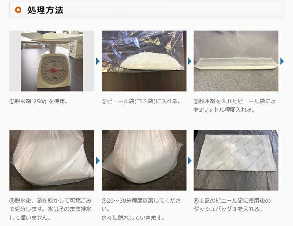 吸水性土のう ダッシュバッグ