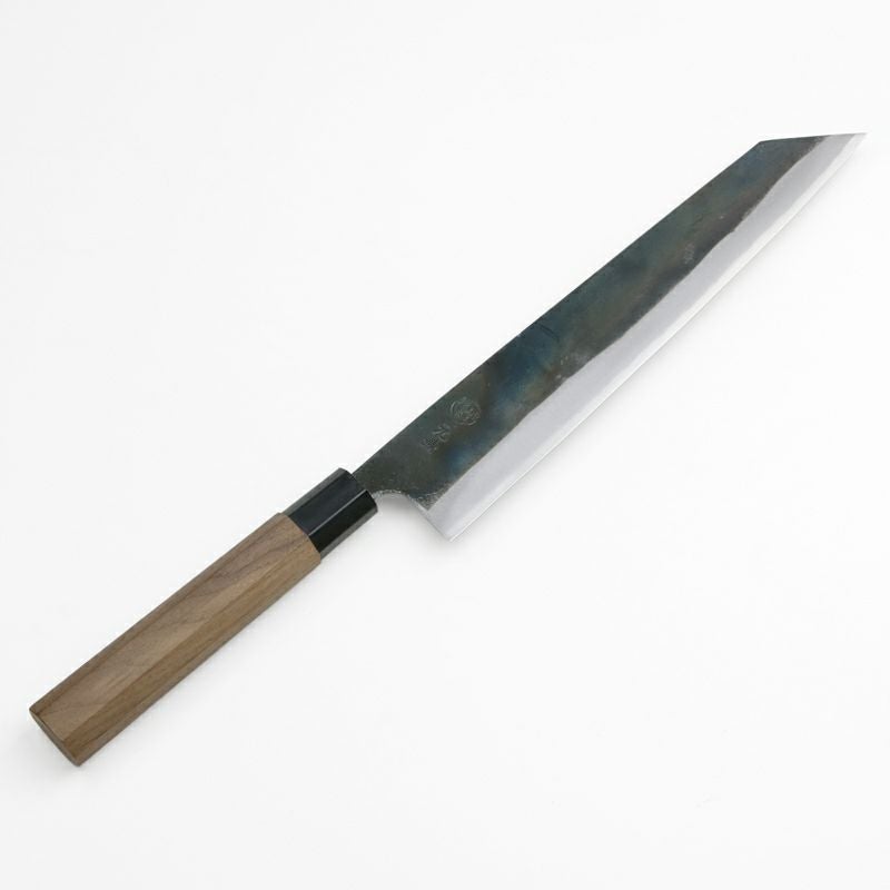 元兼 切付型 和牛刀 240mm 両刃 青紙1号 割込み 黒打ち仕上げ 切付