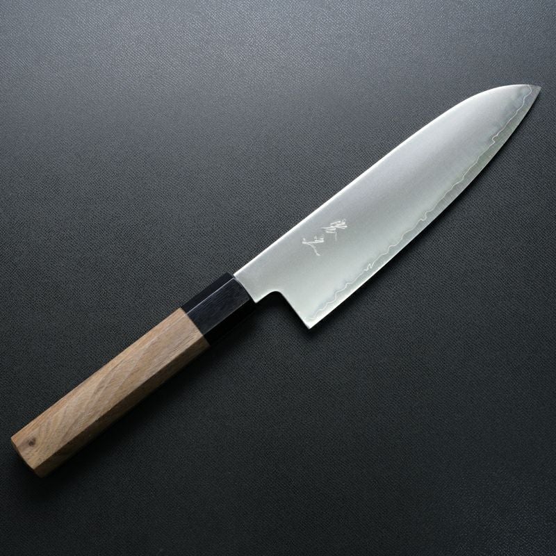 HIROAKI 宏明別作 三徳包丁170mm 宏之作 三徳包丁 170mm クロマックス鋼 八角ウォルナット柄 | 厳選