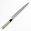 匠元兼 柳刃包丁 片刃 300mm 白紙1号 付け鋼 水牛八角柄 木鞘付 極上品 裏