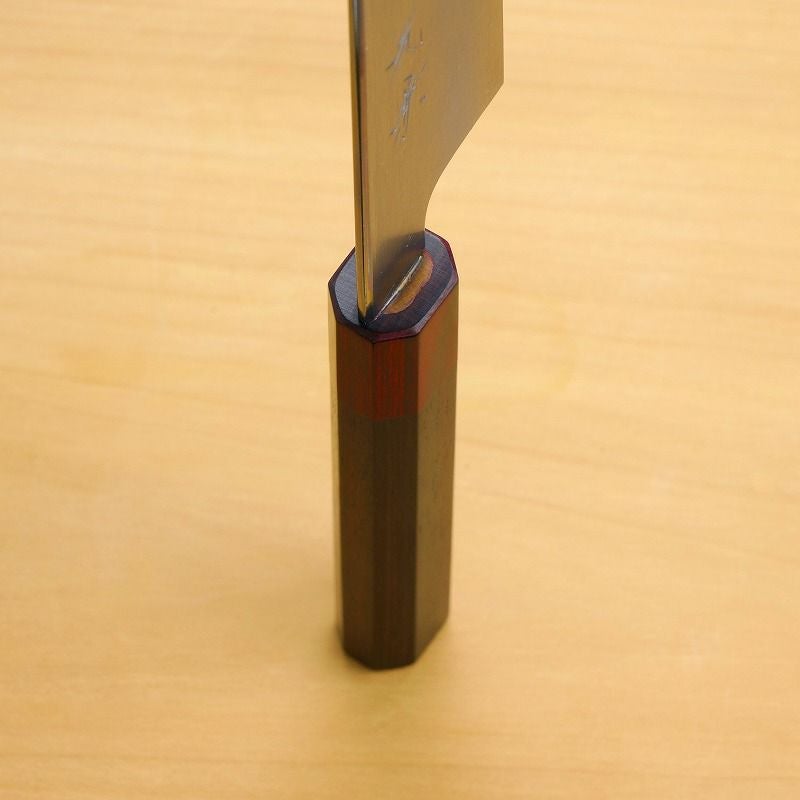 堺元兼 和牛刀 両刃 240mm 白紙2号 紫檀柄