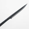 東周作 共柄剣鉈 130mm 黒打ち 土佐 アウトドアナイフ 黒本皮ケース付き