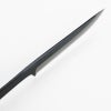 東周作 共柄剣鉈 130mm 黒打ちダマスカス 土佐 アウトドアナイフ 峰 黒本皮ケース付き