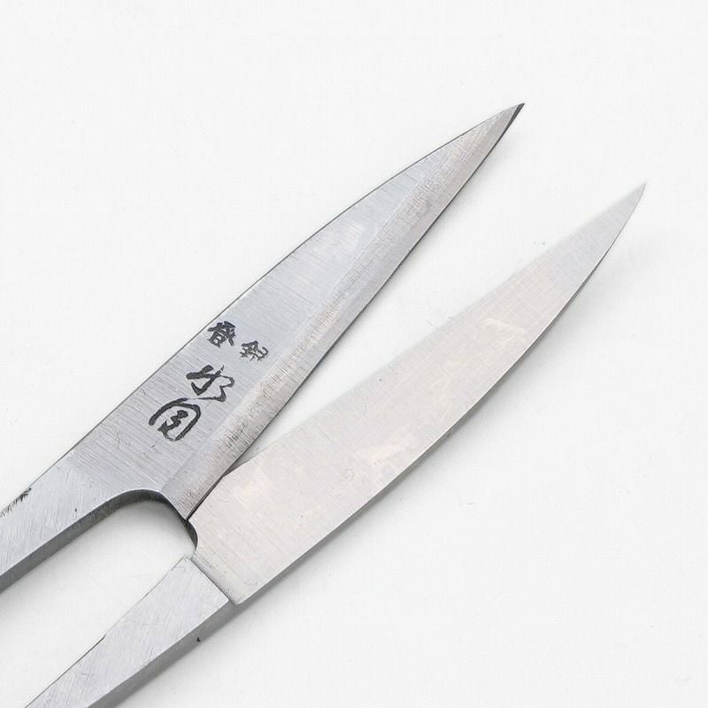 水月 握り鋏 105mm 反り刃 手打ち鍛造品