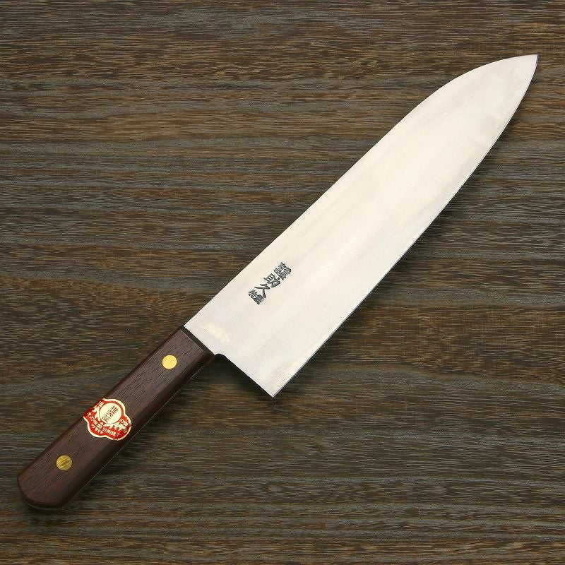 源 助久 牛刀 240mm 巾広 SK鋼 ローズ柄 | 厳選 刃物 道具の専門店