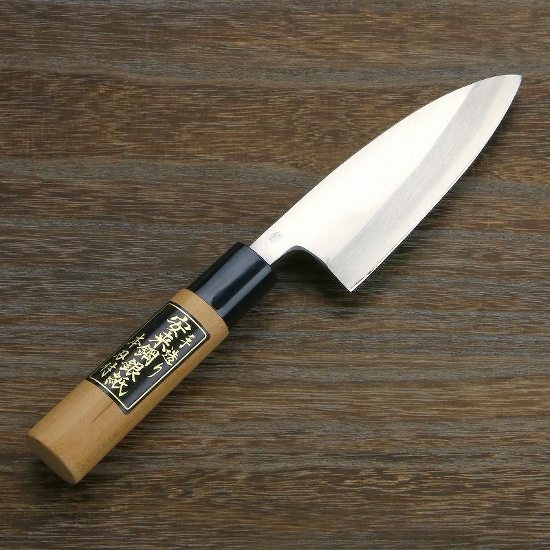 出刃包丁 片刃 120mm 銀三ステンレス 桜柄 一般家庭用 | 厳選 刃物