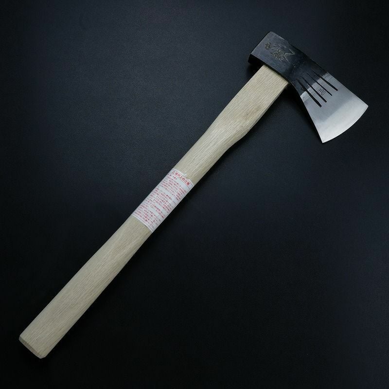木馬斧700g天鋼白紙鋼サック付き樫柄450mm