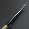 東周作 鰻裂き包丁 片刃 180mm 江戸裂き 関東型 青紙2号 付け鋼 磨き仕上 八角水牛柄
