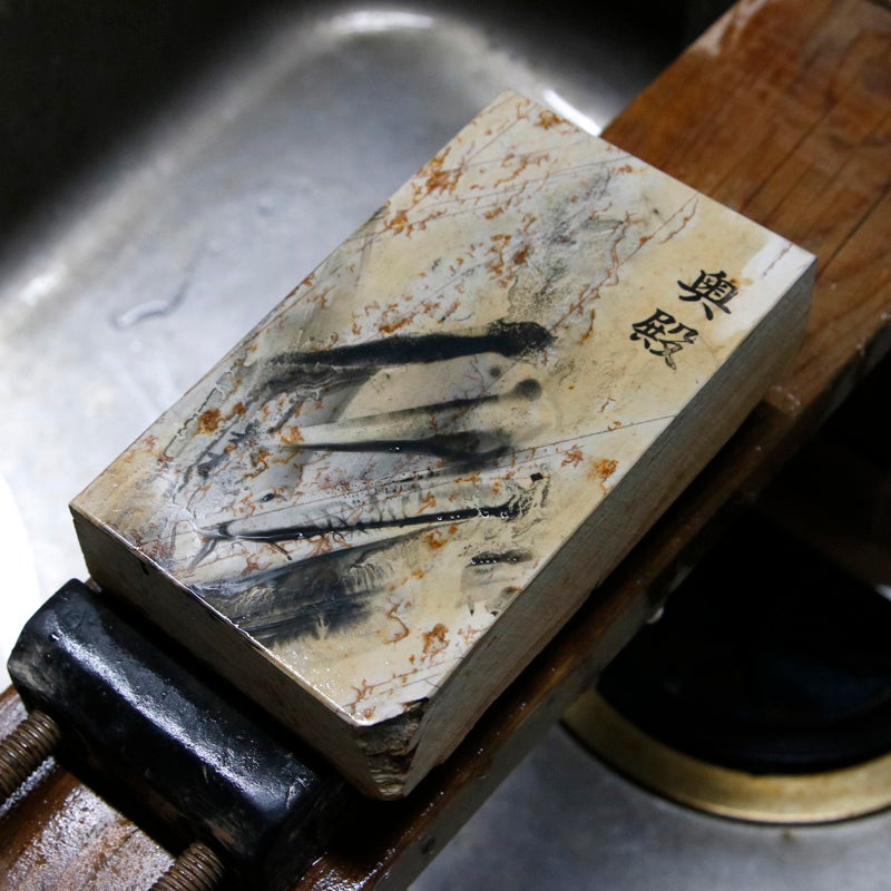 京都 天然砥石 奥殿 巣板5 仕上げ砥石 砥ぎ汁