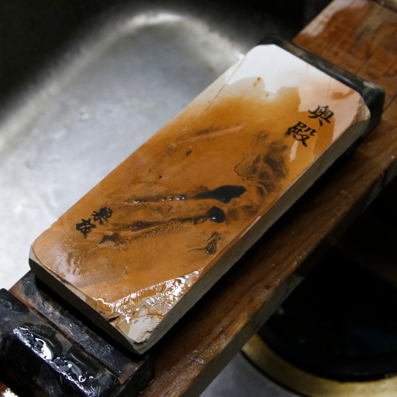 京都 天然砥石 奥殿 巣板7 仕上げ砥石 砥ぎ汁