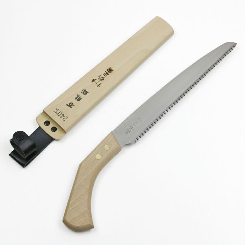 菊正宗 万能鋸 240mm 手打ち 本鍛造 木鞘入り | 厳選 刃物 道具の専門
