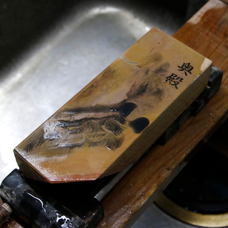 京都 天然砥石 奥殿 戸前3 仕上げ砥石 砥ぎ汁