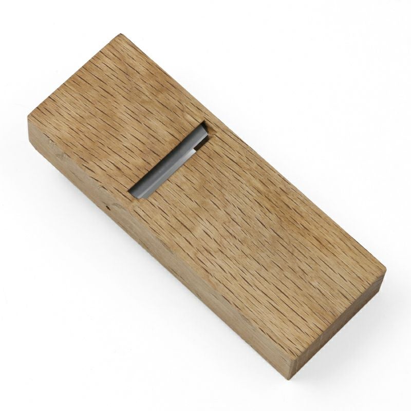 義峰 小鉋 48mm 青紙1号 極軟鉄 本赤樫5.5寸台 ヒナ型 二枚鉋 裏出し不要 限定品 鉋裏