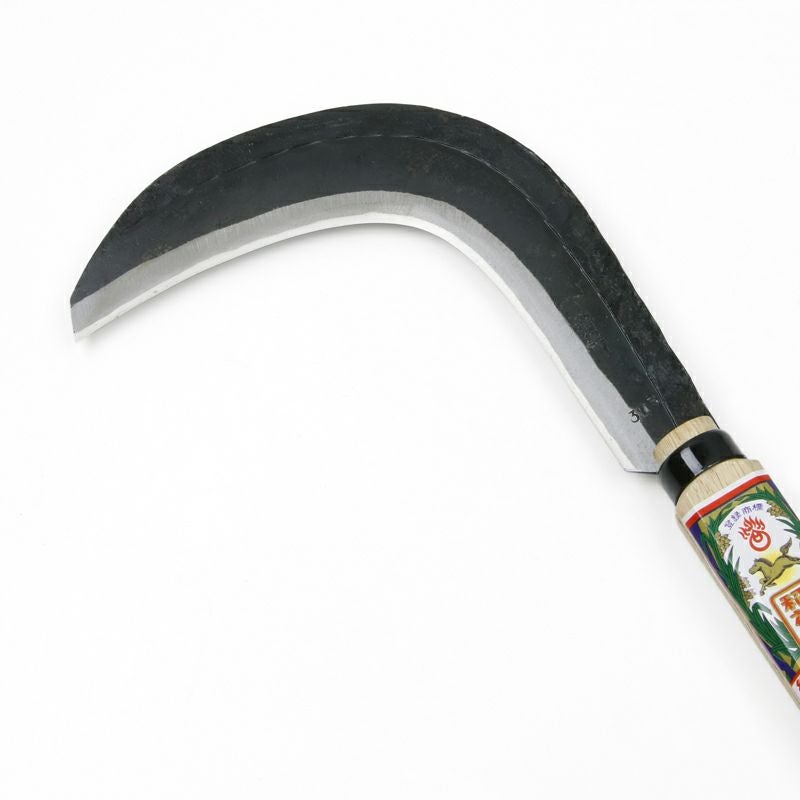 稲荷馬 造林鎌 片刃 375g 中曲 刃