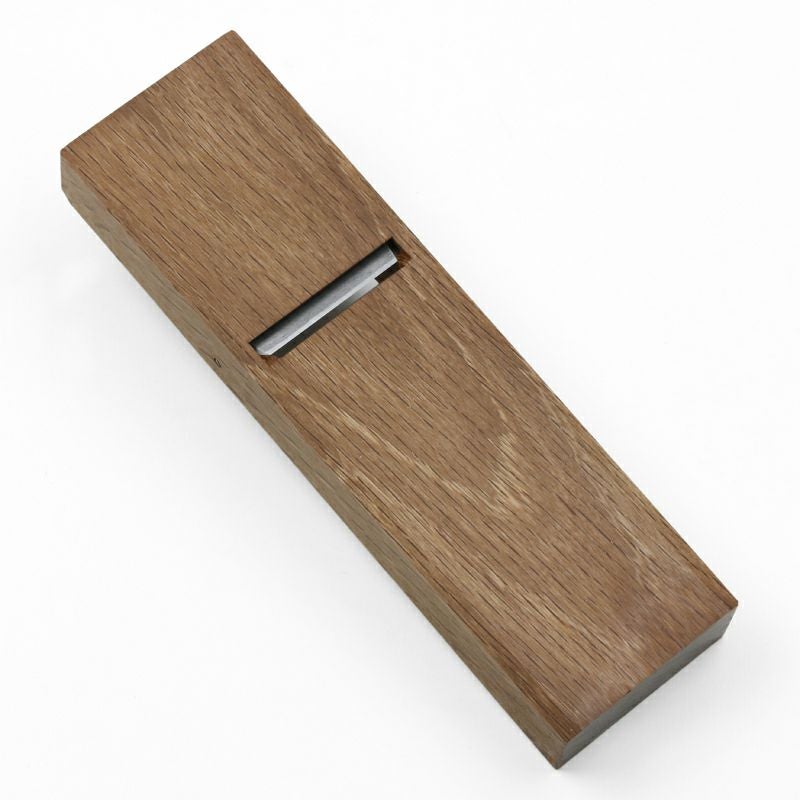 伯龍斎 雛平鉋 48mm 青紙1号 極軟鉄 本赤樫7寸台 二枚鉋 限定品 裏