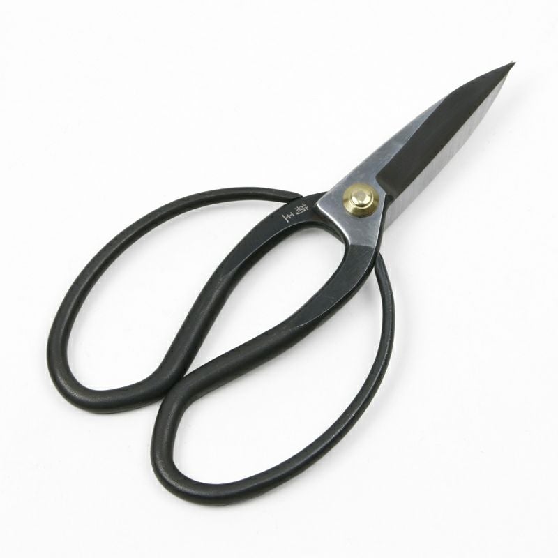 菊王 植木鋏 大久保型 200mm 刃長 カシメ止め 一般向け 全体