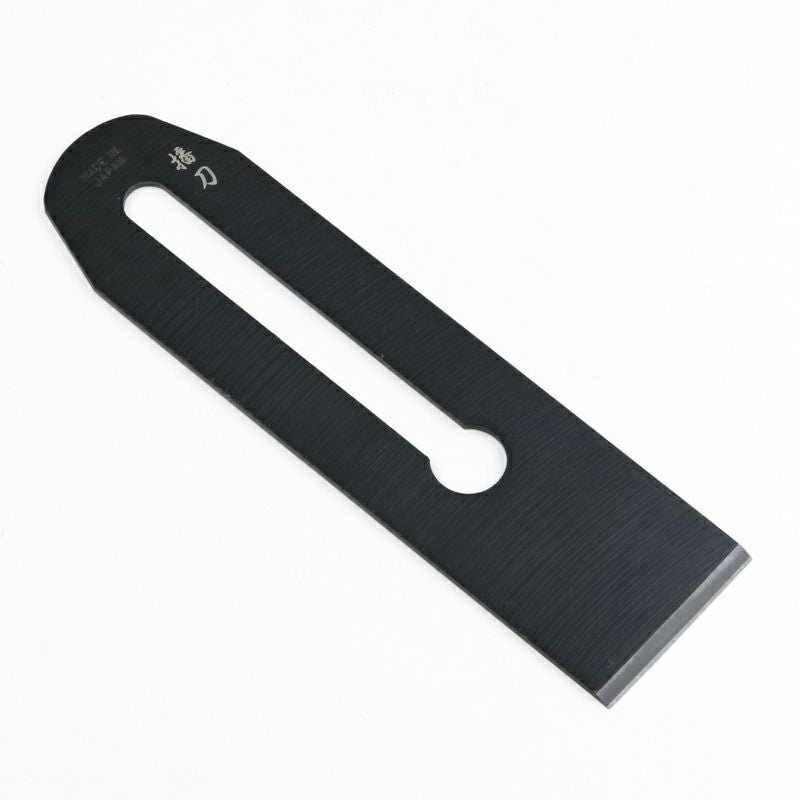 播刀 洋鉋 替刃 青紙1号 黒染め仕上げ 幅50mm 厚み2.5mm 日本製 全体