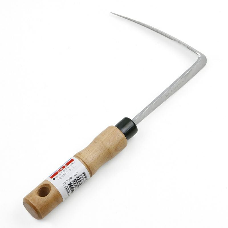 コンコン鎌 ステンレス製 除草用 左利き用 裏