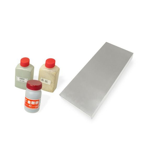 鉋向け仕立て用道具セット 精密金盤特厚金剛砂巣板パウダー