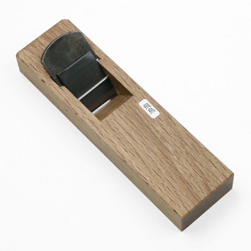 飛鳥 小鉋 42mm 青紙2号 極軟鉄 本赤樫 7寸台 ヒナ型 二枚鉋 全体