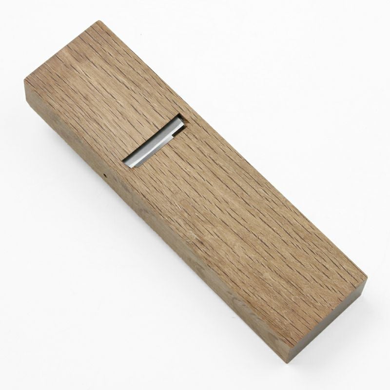 飛鳥 小鉋 42mm 青紙2号 極軟鉄 本赤樫 7寸台 ヒナ型 二枚鉋 裏