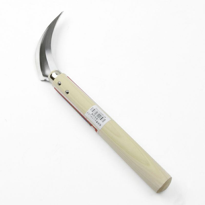 稲荷馬 草取鋸鎌 モリブデンステンレス鋼 ビニールサック付き 裏