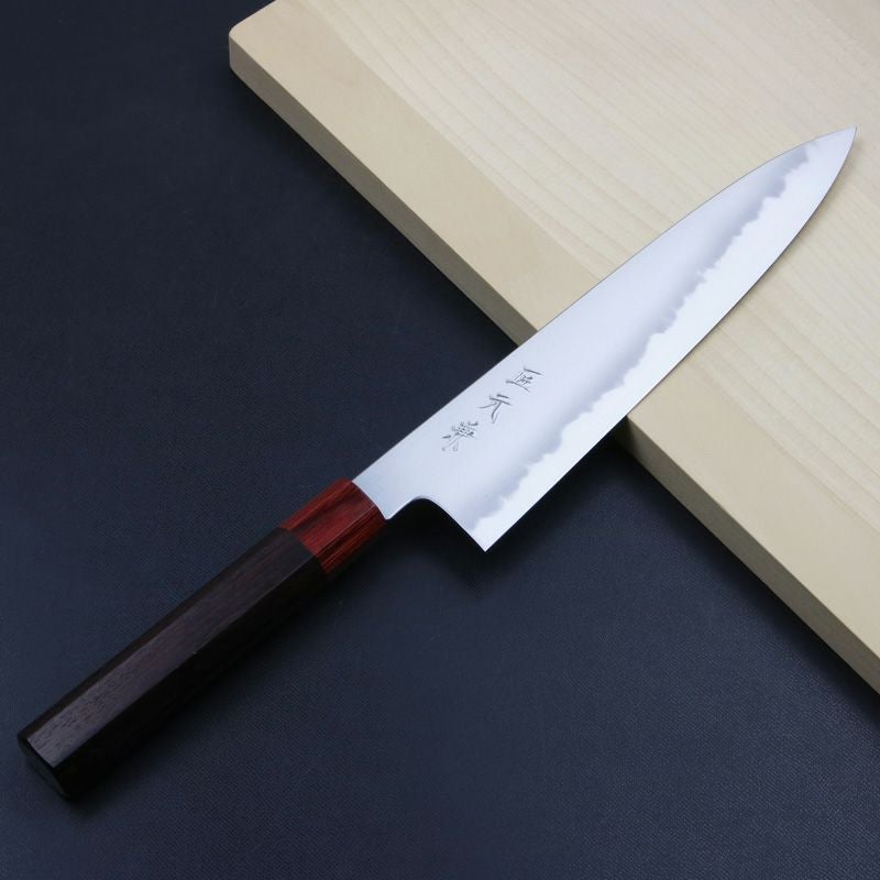 匠元兼 牛刀 両刃 240mm 白紙1号 紫檀柄 | 厳選 刃物 道具の専門店