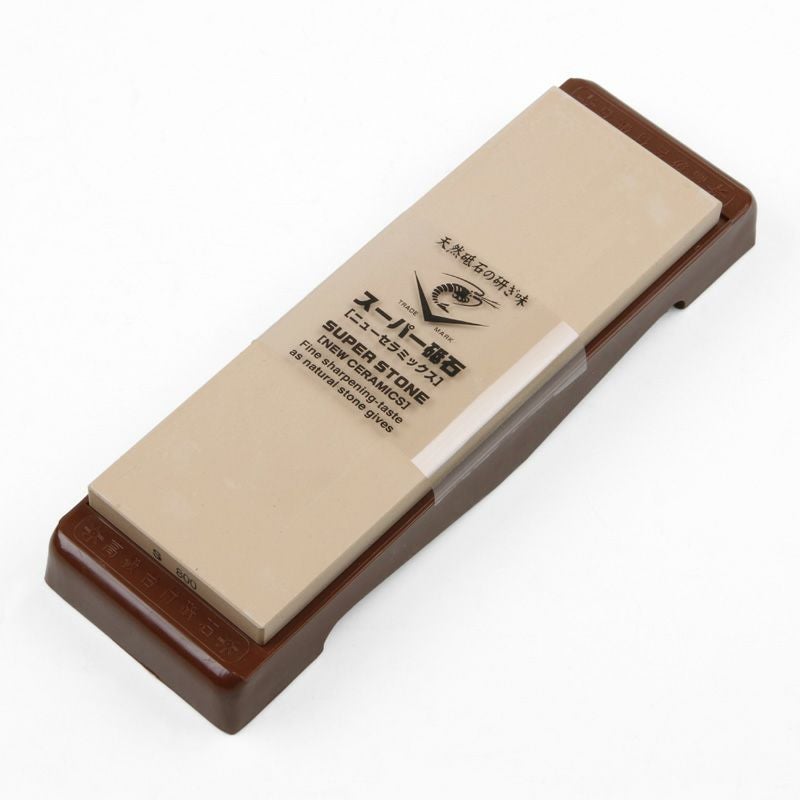 ナニワ スーパー砥石 中砥石 #800 砥石台付き 厚み10mm IN-2008 全体
