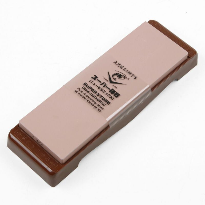 ナニワ スーパー砥石 仕上砥石 #3000 砥石台付き 厚み10mm IN-2030 全体
