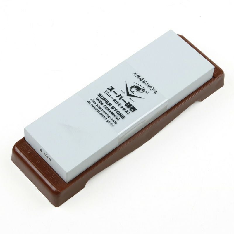 ナニワ スーパー砥石 超仕上砥石 #5000 砥石台付き 厚み20mm IN-2250 全体