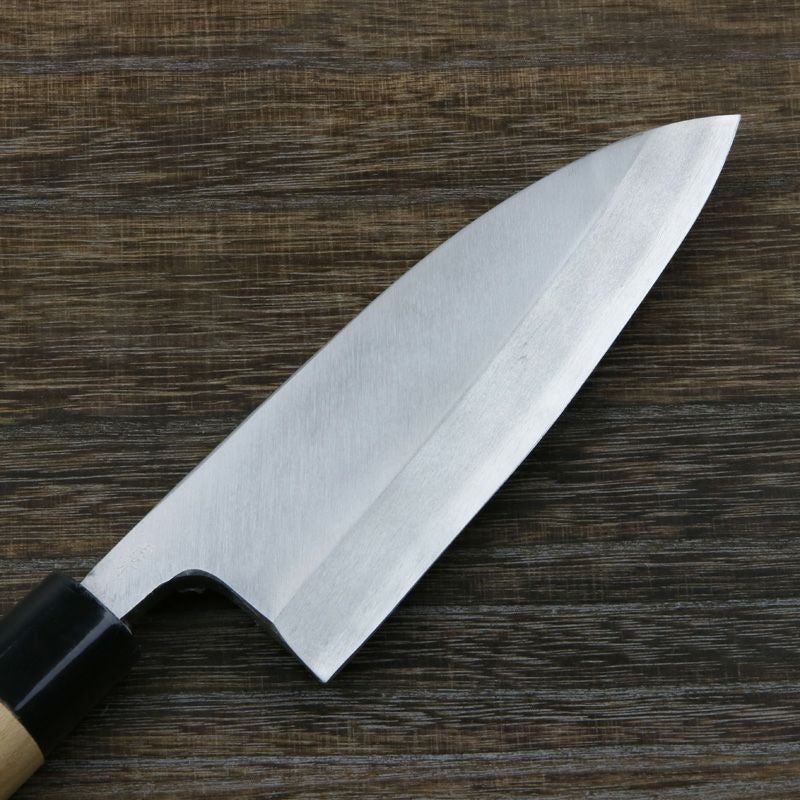 出刃包丁 片刃 150mm 銀三ステンレス 桜柄 一般家庭用 規格外品 刃