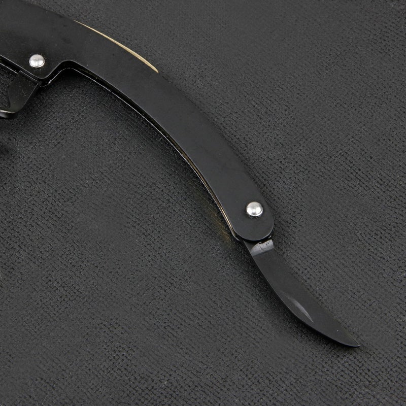 MAXOS ソムリエナイフ ステンレスブレード ゴールド＆ブラックグリップ シングルアクション ブレード