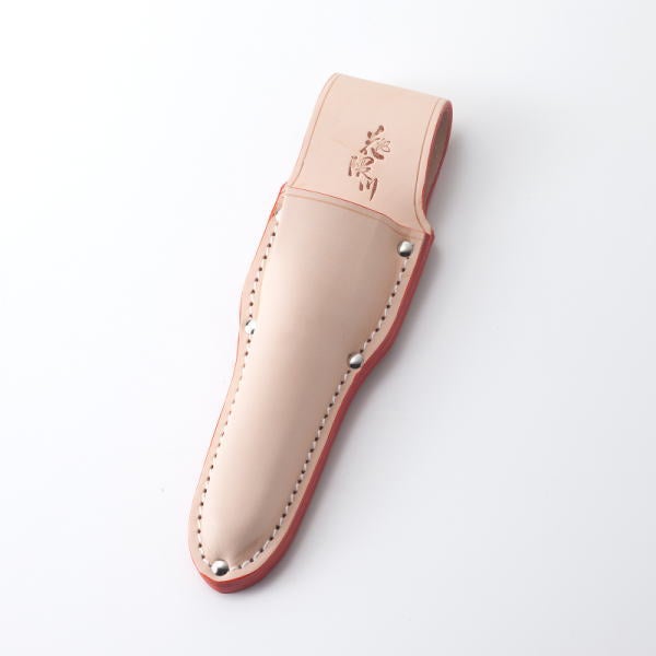 花隈川 最上級 皮ケース 片手刈込鋏 230mm ガード付き用 表