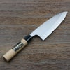 出刃包丁 片刃 180mm 銀三ステンレス 桜柄 一般家庭用 規格外品 全体